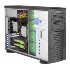 Supermicro SuperWorkstation 4U 7049A-T noCPU(2)Scalable/TDP 70-205W/ no DIMM(16)/ SATARAID HDD(8)LFF/ 2xGbE/ 6xFH, M2/ 1x1200W