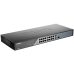 L2 Unmanaged Surveillance Switch with 16 10/100Base-TX ports and 110/100/1000Base-T port and 1 1000Base-T SFP combo-port (16 PoE ports802.3af/802.3at (30 W), PoE Budget 230 W, up to 250 m power deli