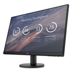 HP P27v G4 27 Monitor FHD, IPS, 16:9, 300 cd/m2, 1000:1, 5ms, 178°/178°, VGA, HDMI, Tilt, Low Blue, Black Head, NEW (3PL17AA)