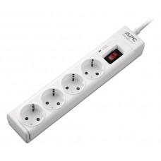 APC Essential SurgeArrest 4 outlets, 1 meter power cord, 230V Russia, White
