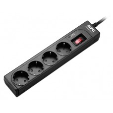 APC Essential SurgeArrest 4 outlets, 1 meter power cord, 230V Russia, Black